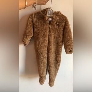 Kids unisex bear suit with ears for your Toddler size 9 months